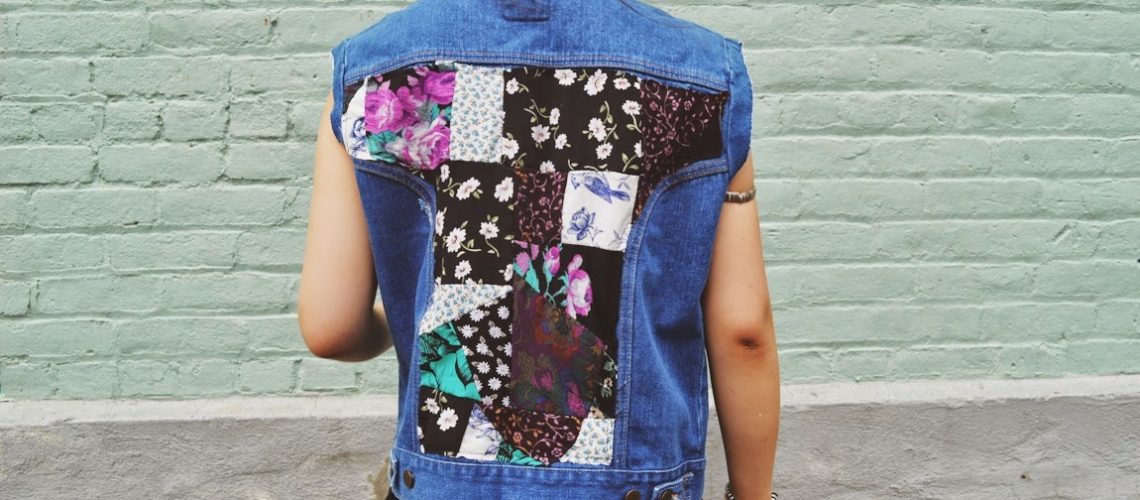 DIY: Floral Patchwork Denim Vest