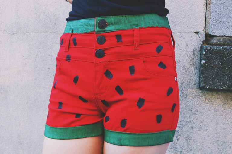 DIY Watermelon Shorts