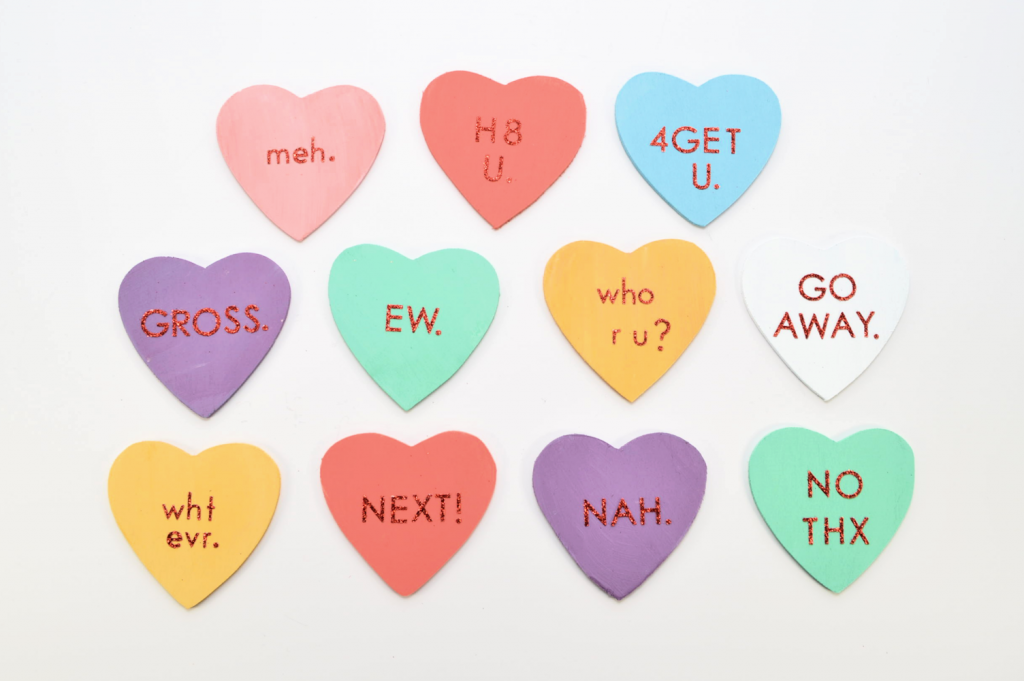 Valentines day heart outlet sayings