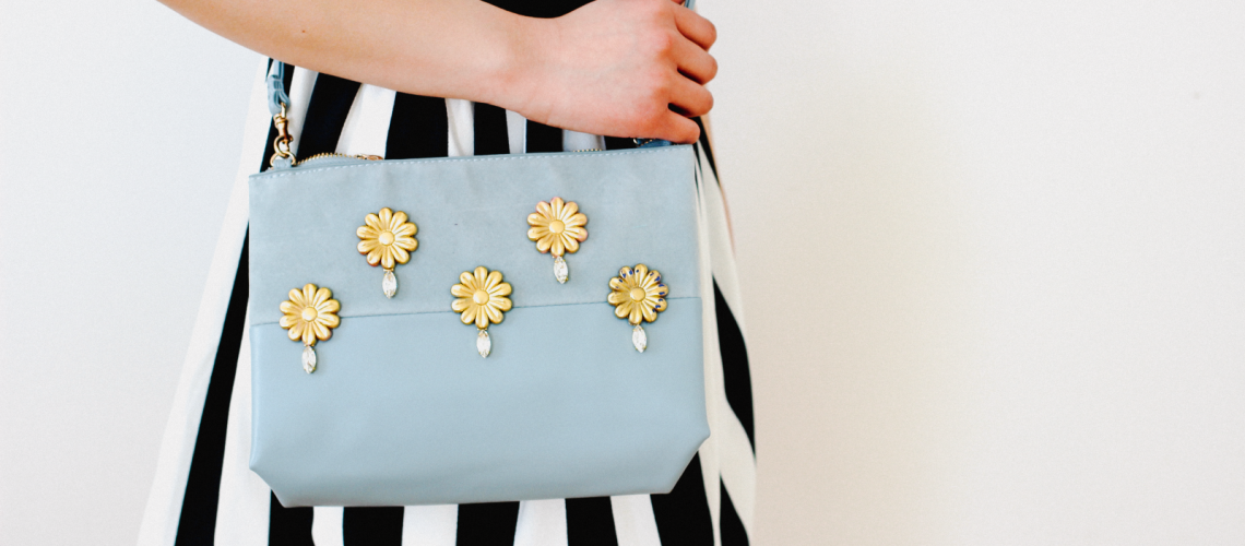 DIY Embellished Barrette Bag