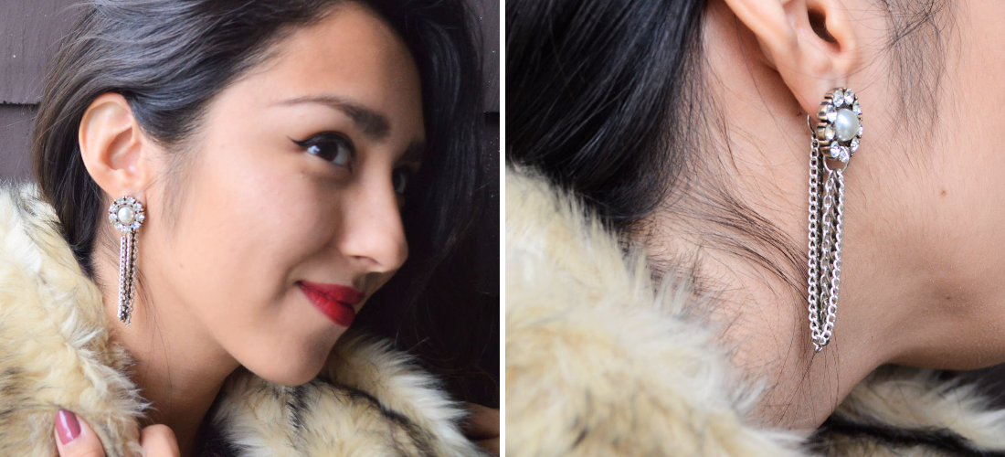 DIY Chain Back Earrings