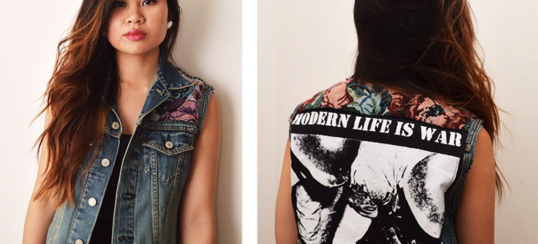 DIY: Shoulder Panel Denim Vest