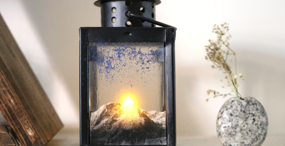 Darice: Mountain Sunrise Lantern