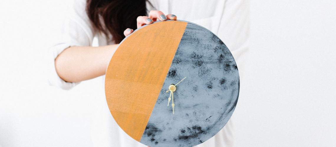 DIY: Gilded Moon Clock