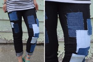 diy patchwork jeans