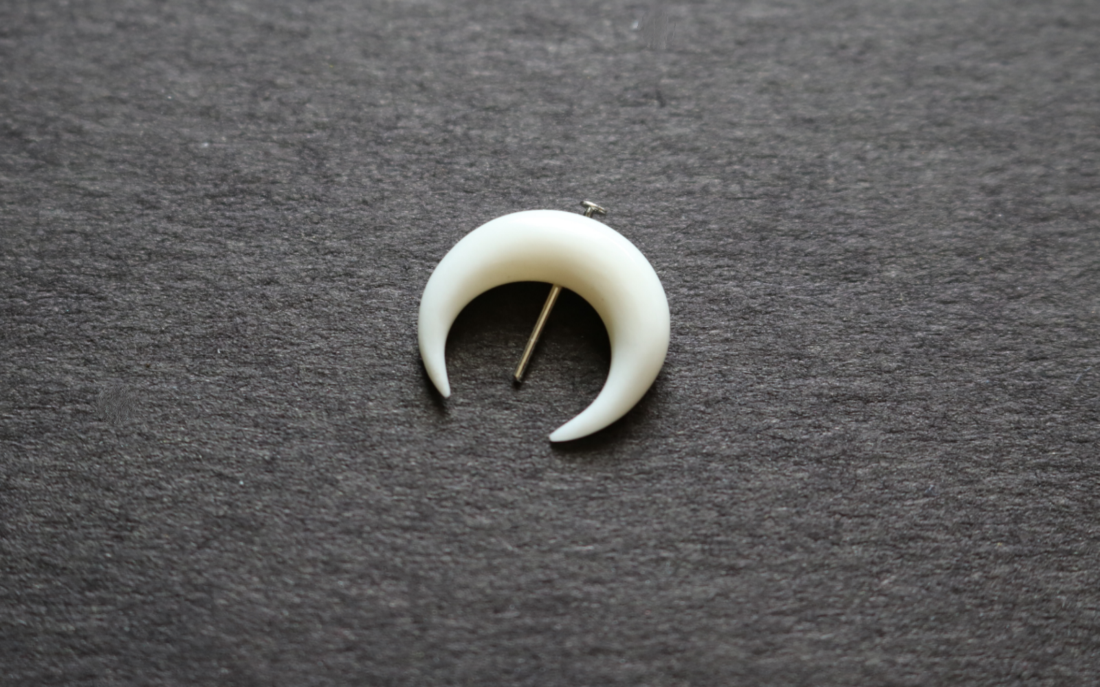 DIY: Bone Crescent Earrings