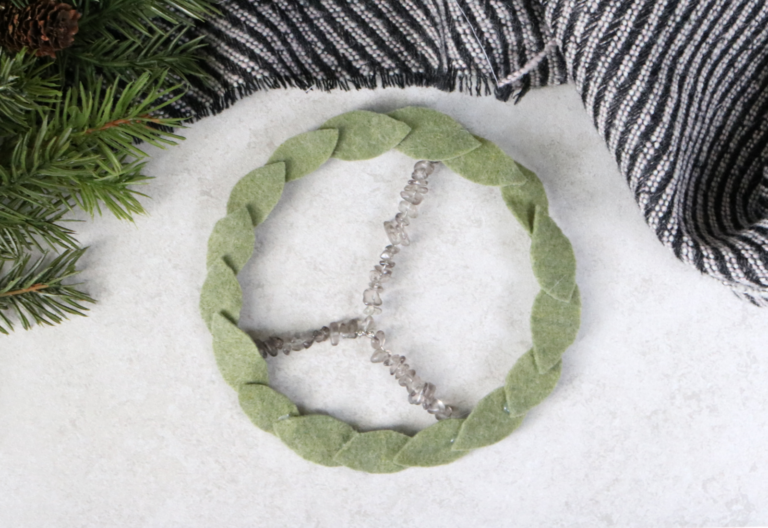 Beaded Peace Wreath DIY