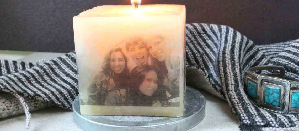 DIY Photo Candles