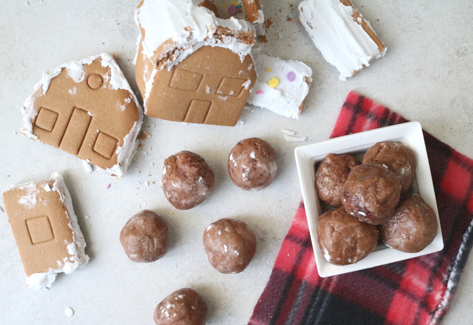 Leftover Gingerbread House Whiskey Truffles