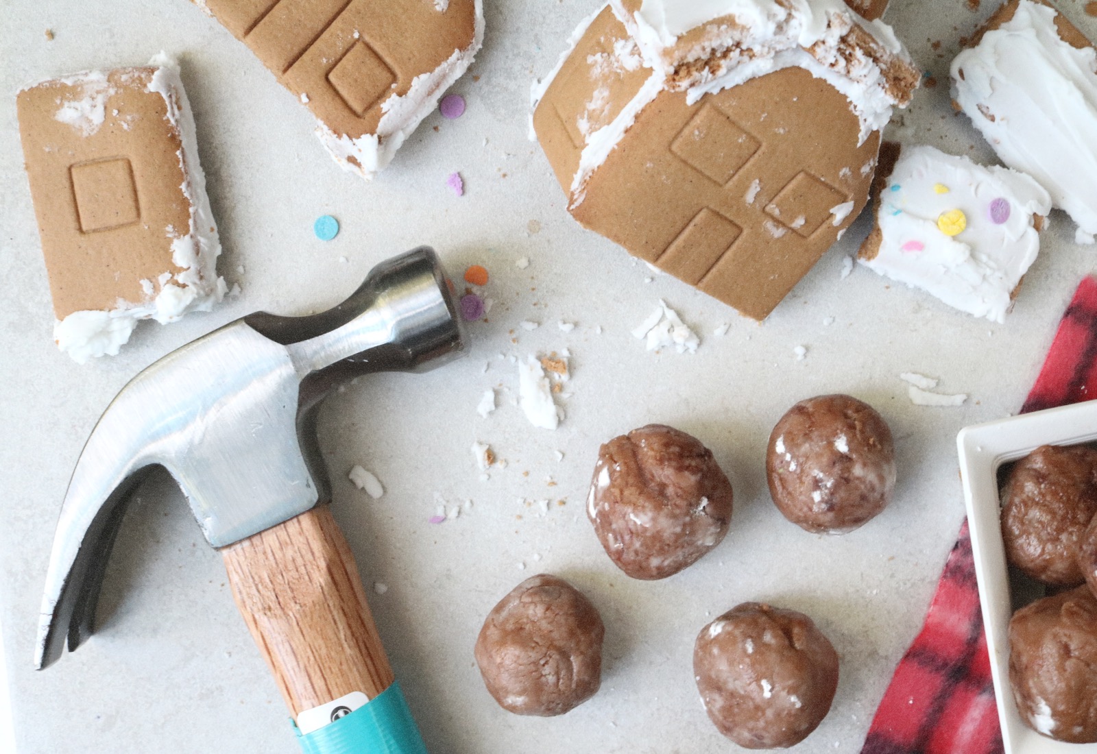 Leftover Gingerbread House Whiskey Truffles