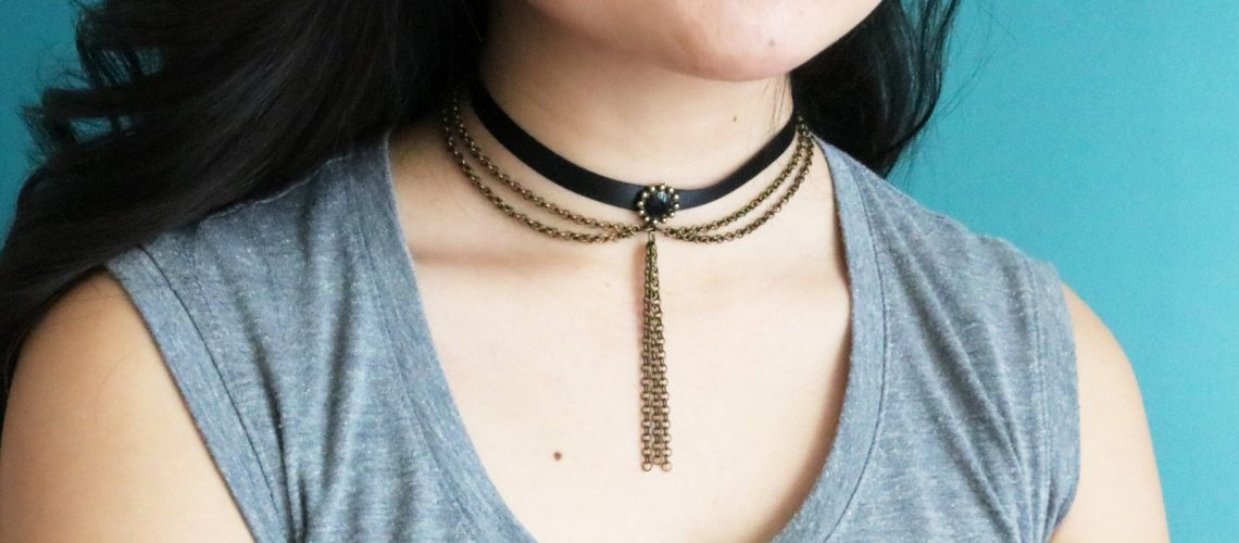 DIY Draped Chain Choker