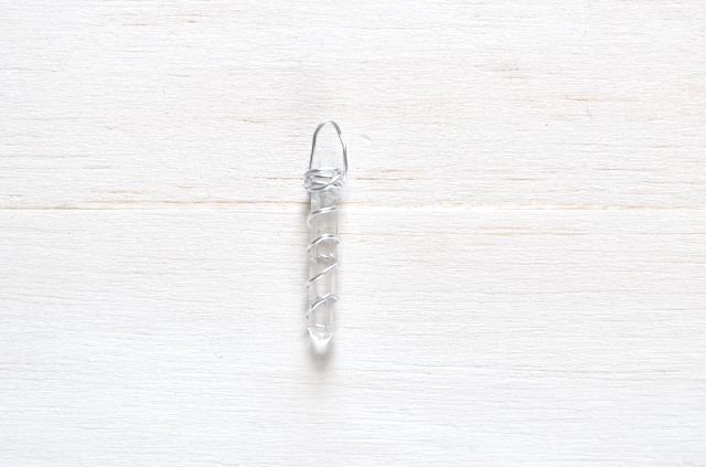 Wire-Wrapped Crystal Pendant