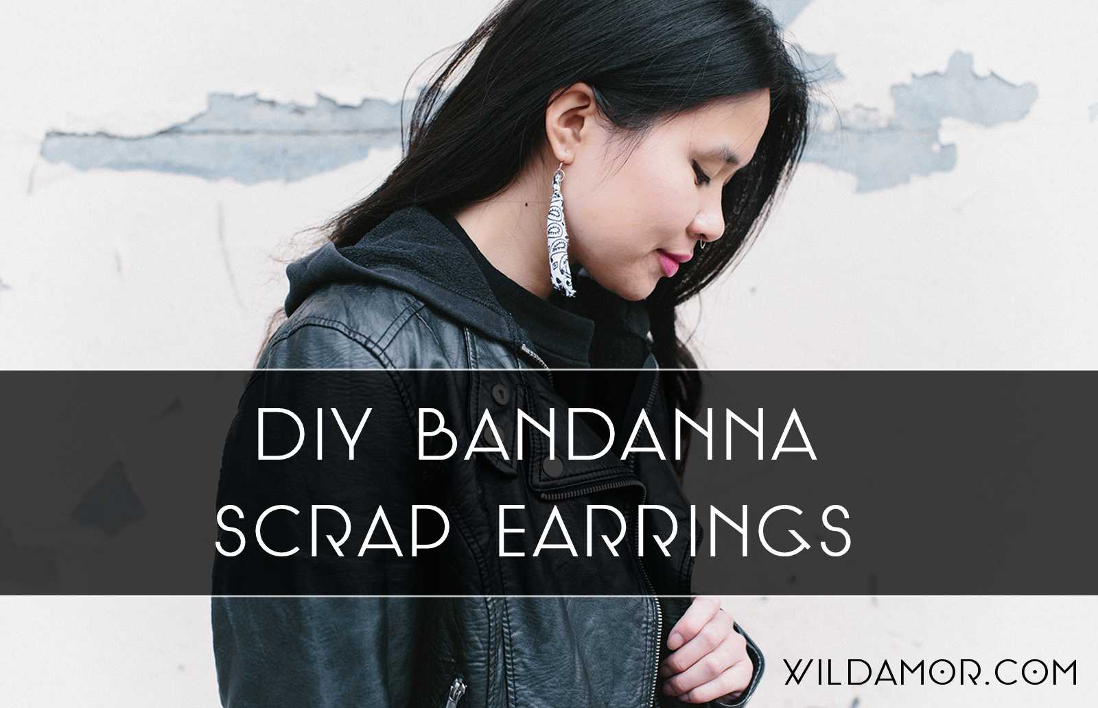 DIY Bandanna Scrap Earrings