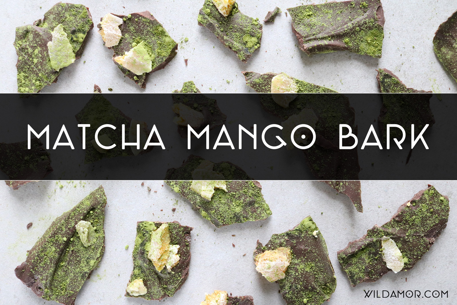 Matcha Mango Bark Recipe