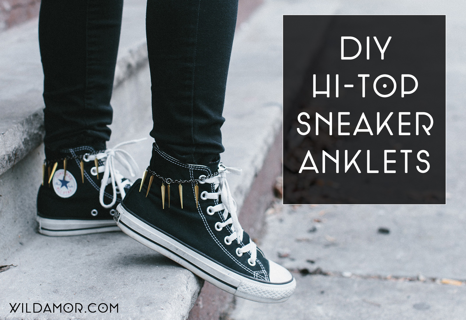 DIY Hi-Top Sneaker Anklets