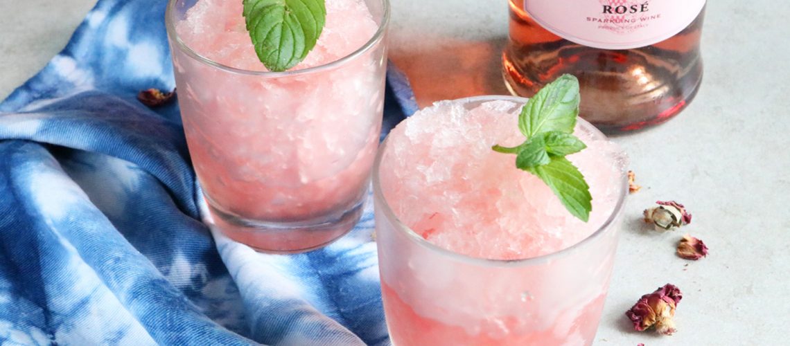 Rosé Wine & Lavender Sorbet