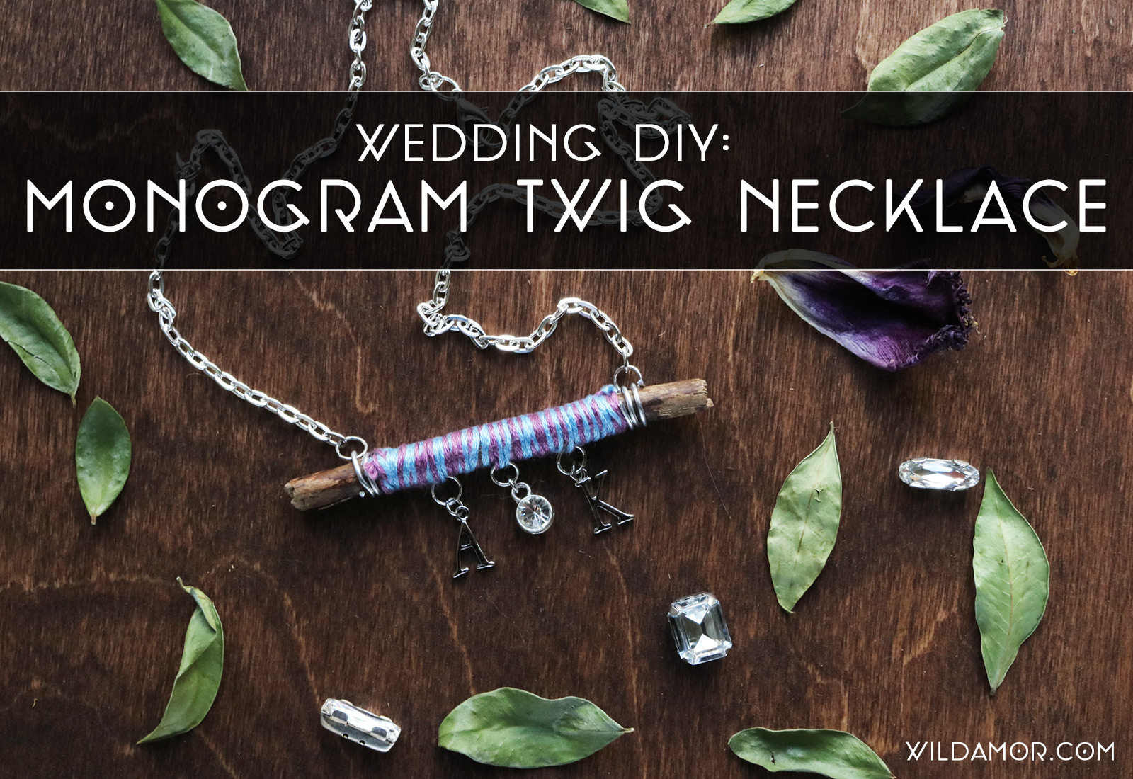 Twig Monogram Necklace DIY