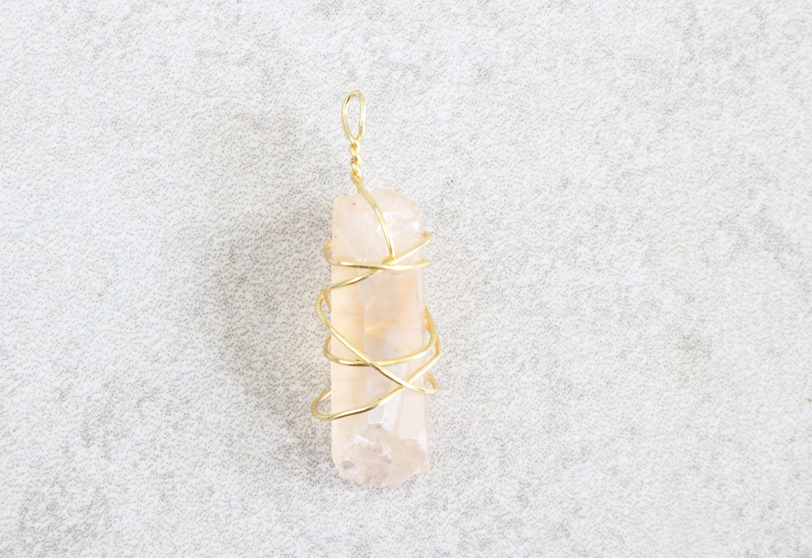 DIY Metal and Quartz Earrings