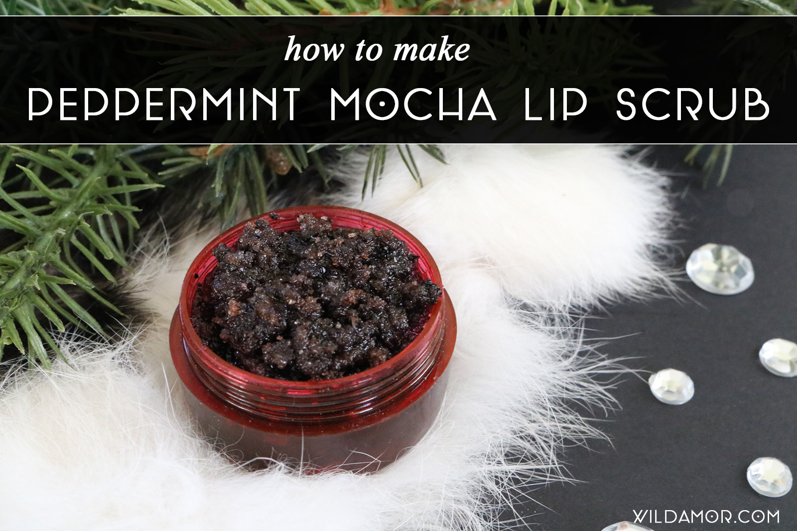 Peppermint Mocha Lip Scrub DIY