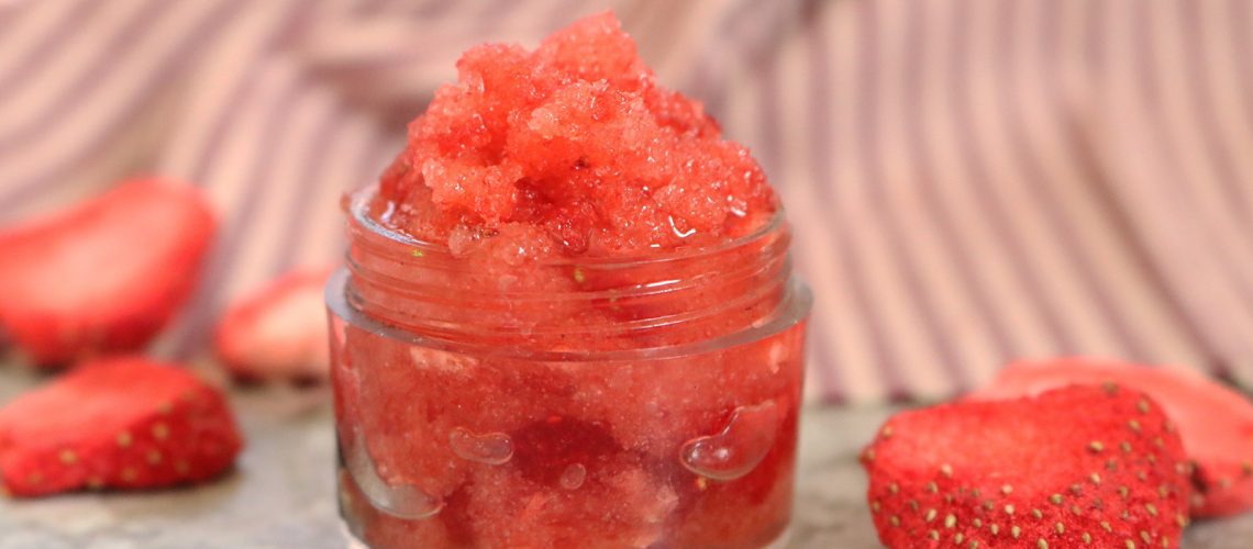 DIY Strawberry Shortcake Lip Scrub