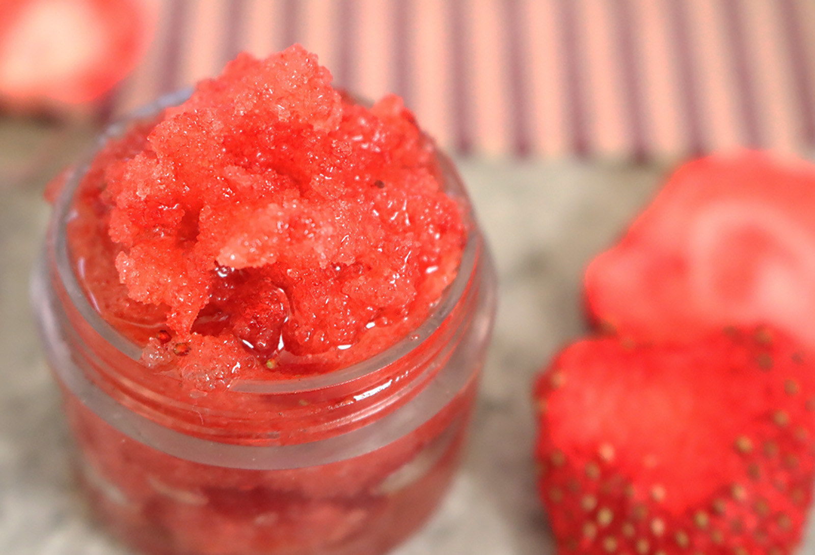 DIY Strawberry Shortcake Lip Scrub