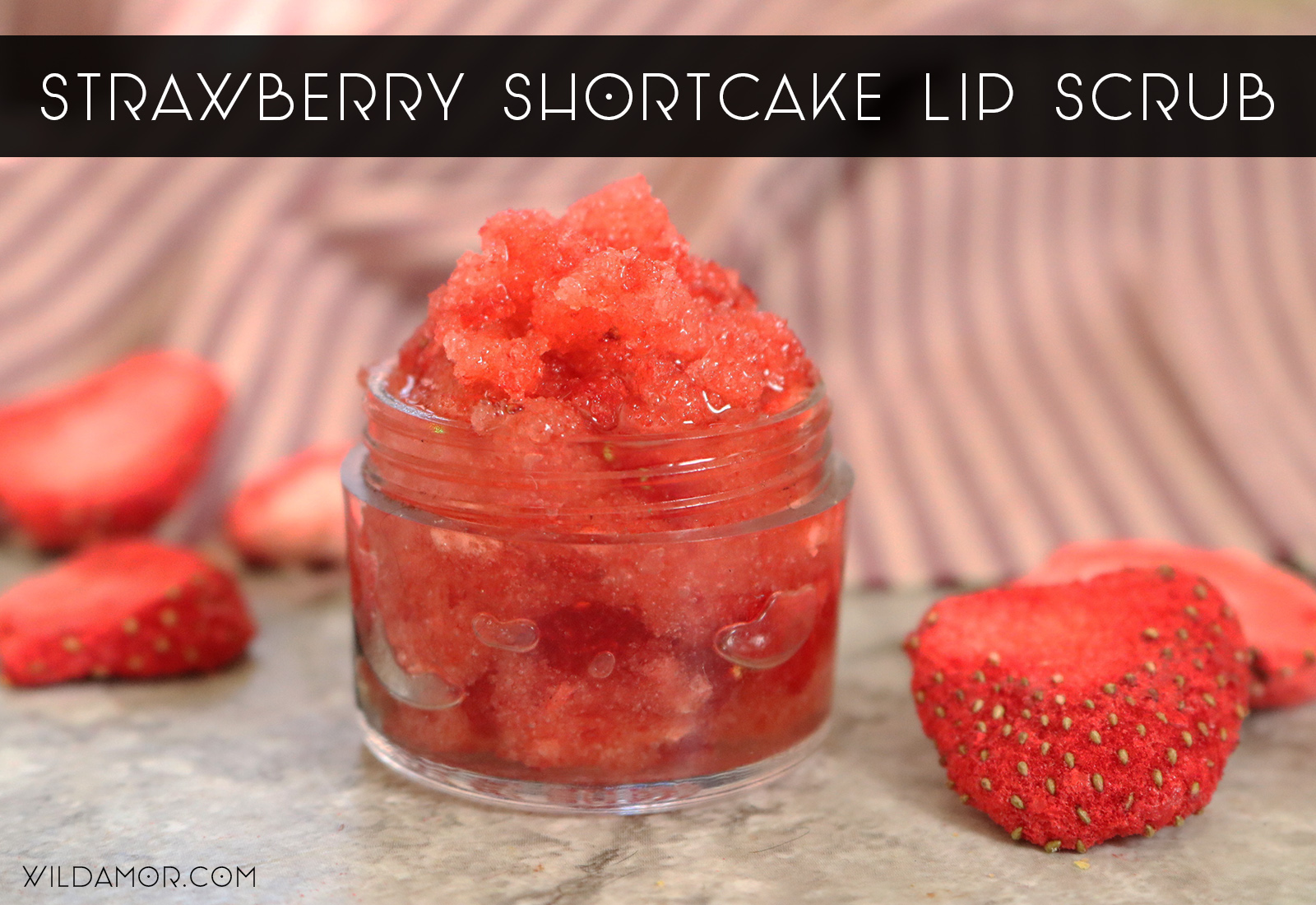 DIY Strawberry Shortcake Lip Scrub