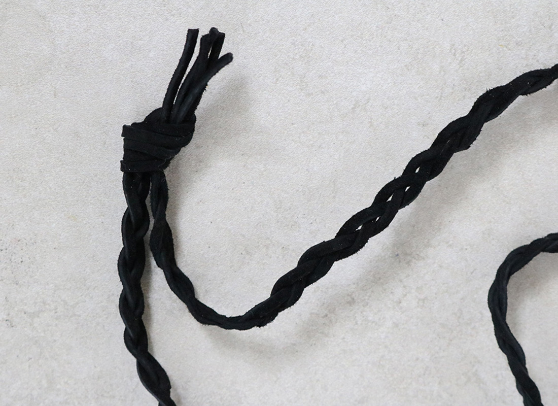 Leather-Wrapped Quartz Necklace DIY