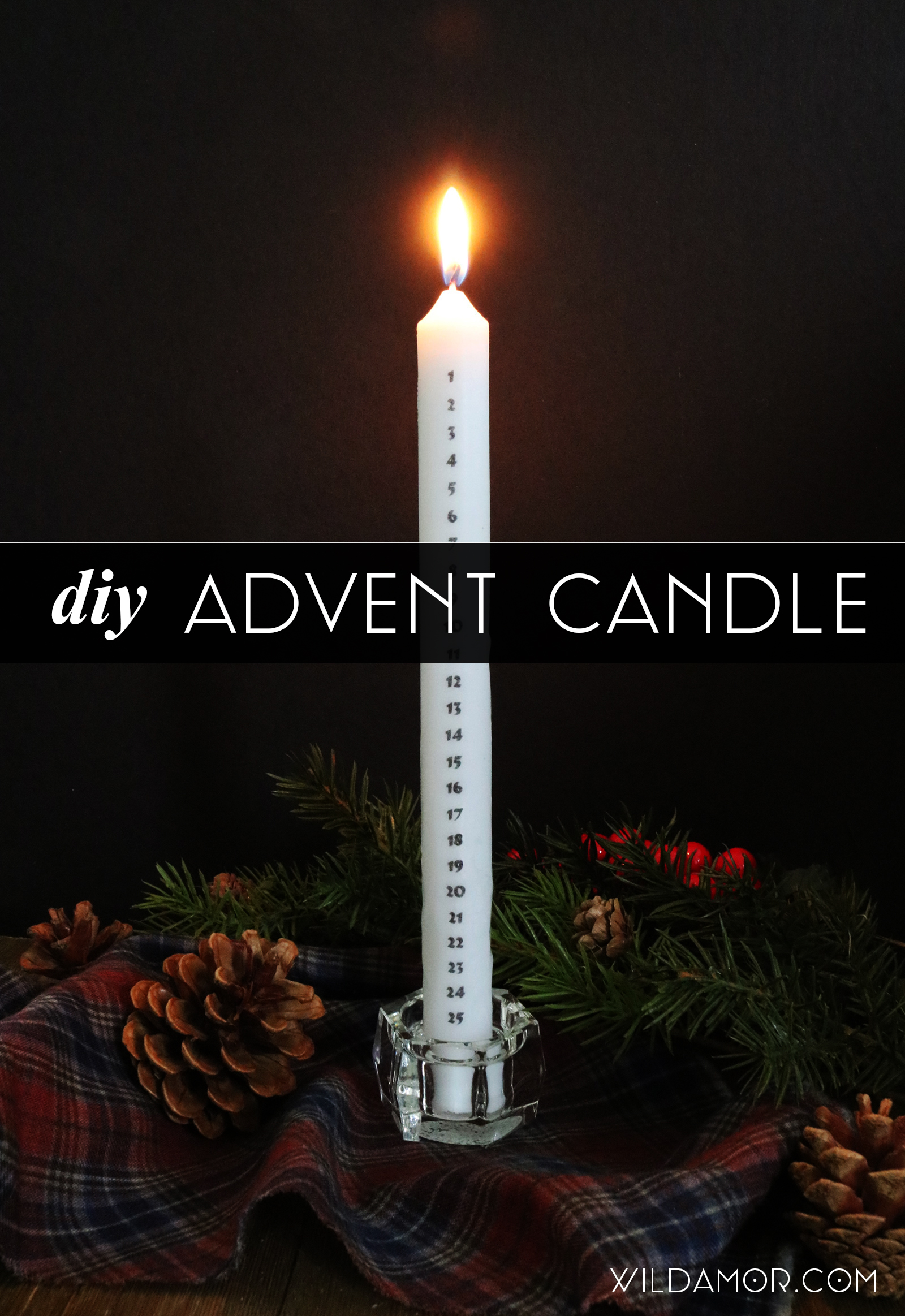 DIY Advent Candle