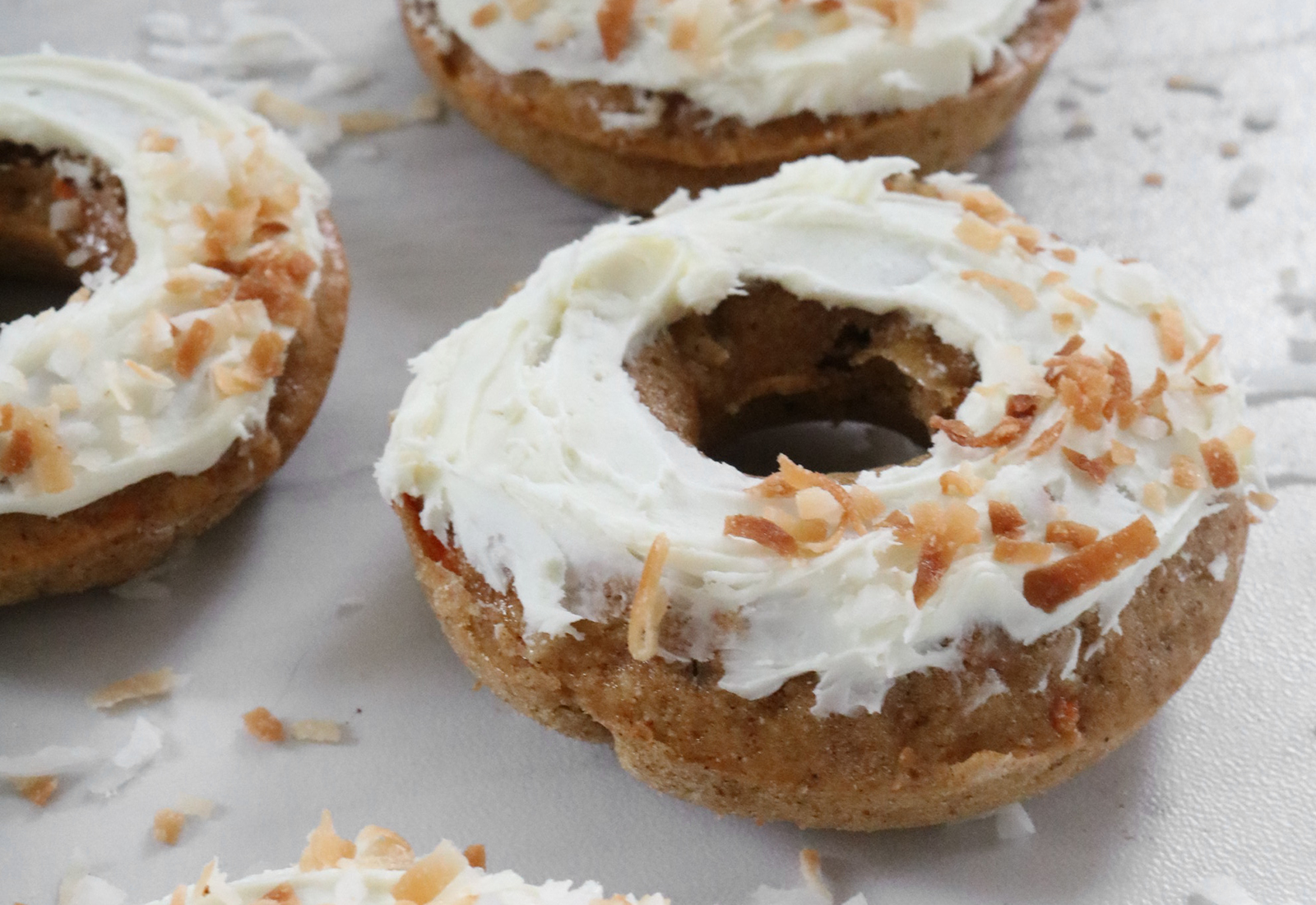 Baked Carrot Cake Maca Doughnuts