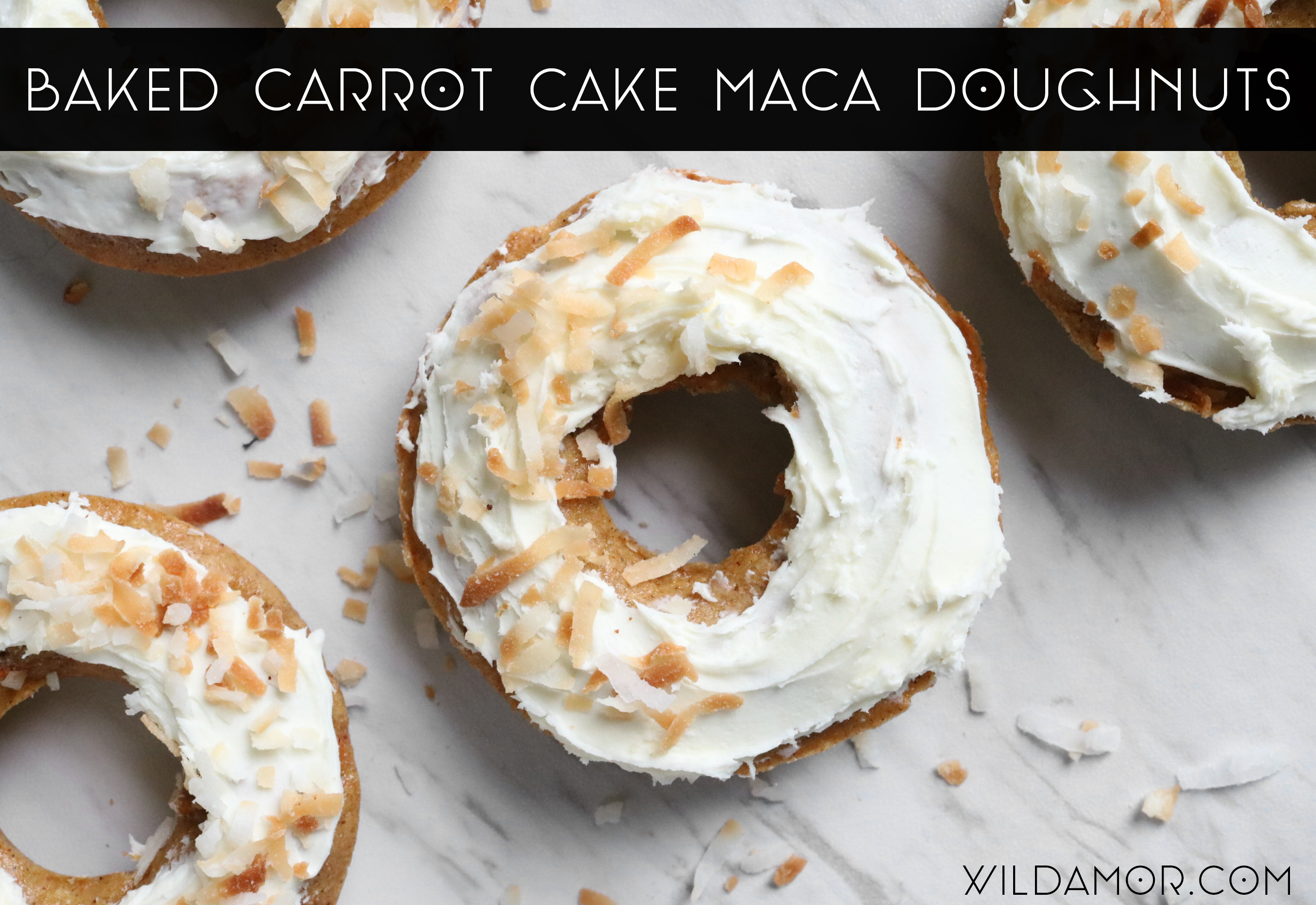 Baked Carrot Cake Maca Doughnuts Recipe