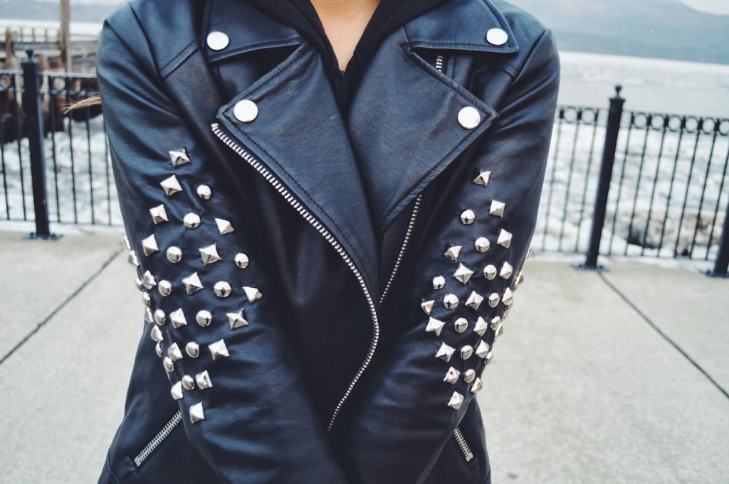 DIY: Chevron Studded Jacket