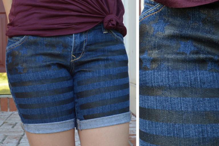 DIY: Stars & Stripes Denim Shorts