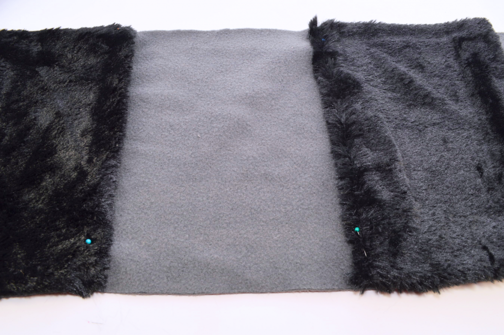 DIY: Fleece & Faux Fur Panel Scarf