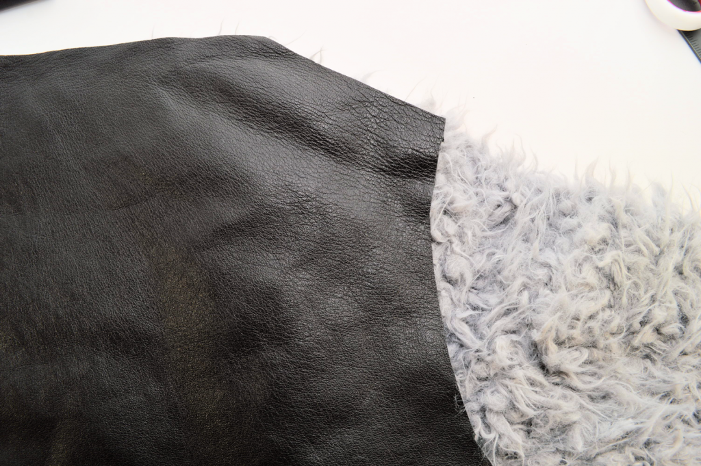 DIY: Studded Panel Faux Fur Jacket