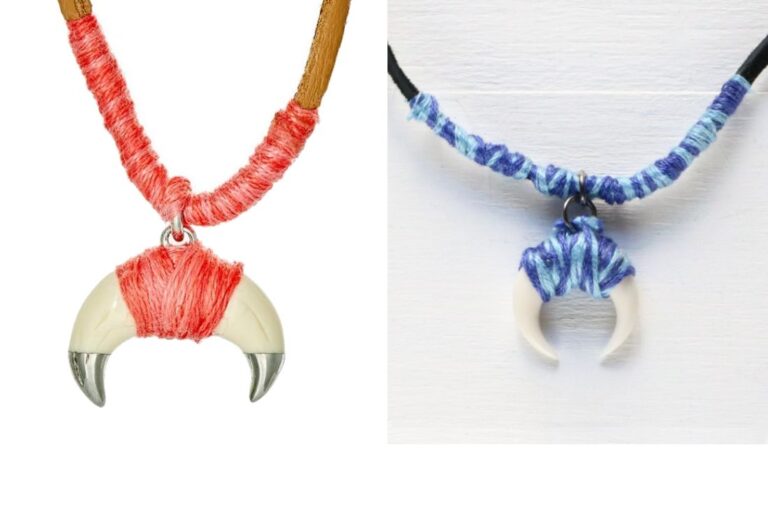 eHow: Thread-Wrapped Horn Necklace