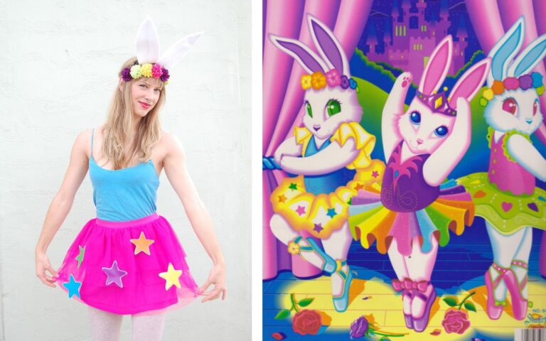 DIY Lisa Frank Costumes: Bunny Ballerina